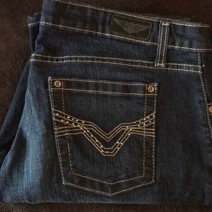 Harley Davidson jeans.